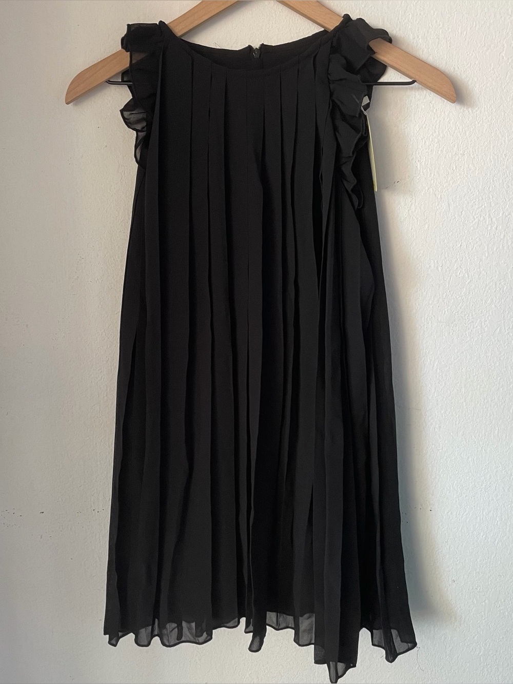 Richie House Black Pleated Dress Size Girls 11/12